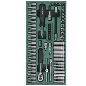 SATA 工具托組套-66件6.3MM系列套筒 09901