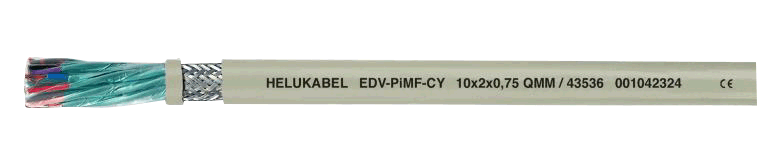 HELUKABEL低電容，柔性雙屏蔽數(shù)據(jù)傳輸電纜 43553