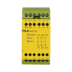 pilz 安全繼電器 PNOZ X6 24VAC 24VDC 3n/c